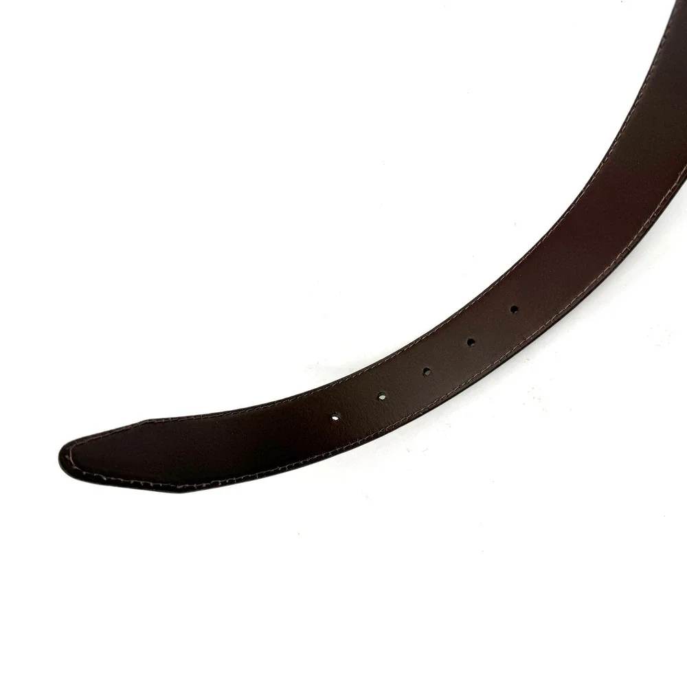 Allen Edmonds Wide Basic Leather Belt Chili Brown Italian Calfskin Mens Sz 30